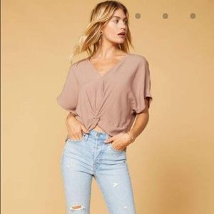 Tillys Cropped Crossed Front Top